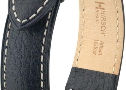 Skórzany wodoodporny pasek do zegarka 20 mm HIRSCH Boston L 01302050-2-20