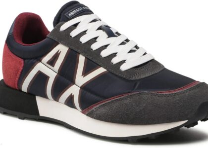 Sneakersy ARMANI EXCHANGE - XUX157 XV588 S076 Navy/Off Wh/W.Wine/G