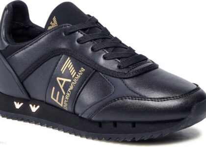Sneakersy EA7 EMPORIO ARMANI - X8X119 XK291 R384 Triple Blk/Gold Eobu