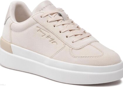 Sneakersy TOMMY HILFIGER - Th Signature Suede Sneaker FW0FW06518 Feather White AF4