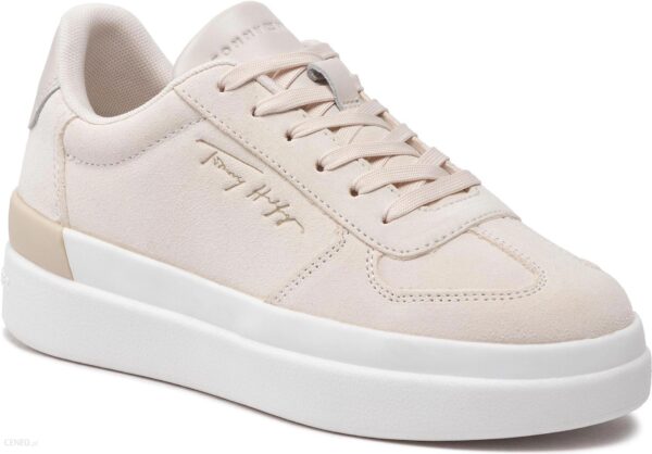Sneakersy TOMMY HILFIGER - Th Signature Suede Sneaker FW0FW06518 Feather White AF4