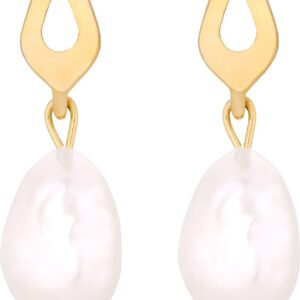 Sotho Złote kolczyki z naturalnymi perłami KOL1074