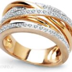 STAVIORI EMAGA ZŁOTY PIERŚCIONEK PXD1267 - DIAMENT