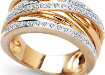 STAVIORI EMAGA ZŁOTY PIERŚCIONEK PXD1267 - DIAMENT