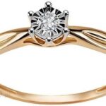 STAVIORI EMAGA ZŁOTY PIERŚCIONEK PZD6008 - DIAMENT
