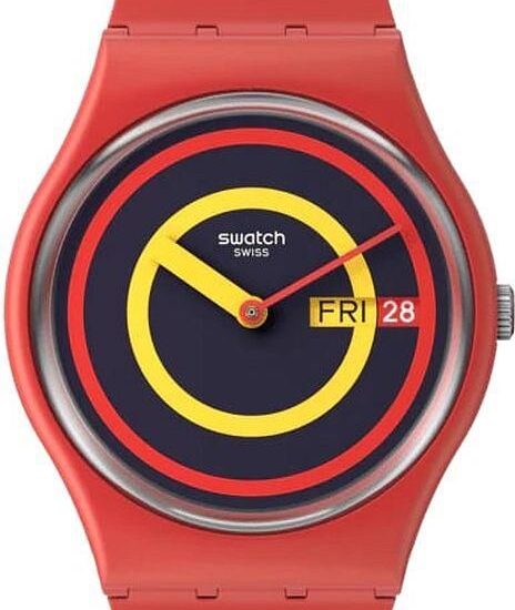 Swatch SO28R702 Concentring Red