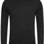 SWETER TOMMY HILFIGER MW0MW04978 032 FLAG BLACK CZARNY