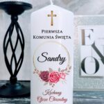 Świece Glamour PODZIĘKOWANIE DLA OJCA CHRZESTNEGO Pierwsza Komunia Święta 2074-OC