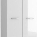 Szafa 2D Garderoba Franco 80 Cm Biały Połysk