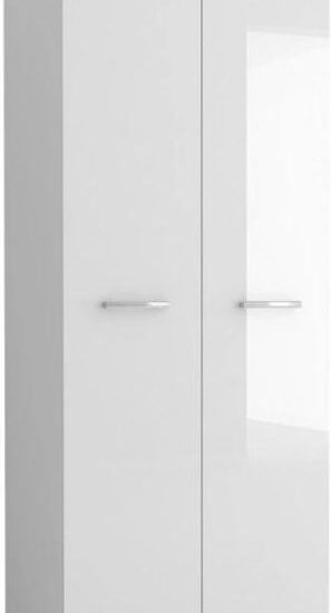 Szafa 2D Garderoba Franco 80 Cm Biały Połysk