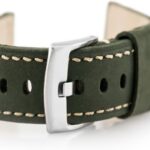 Tayma Pasek skórzany do zegarka W29 - PREMIUM - zielony - 24mm (TAYMA7375)