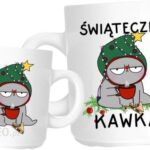 Timeforf Świąteczny Kubek Na Świeta Świąteczna Kawka Kot W Zielonej Czapce (0A6322153_20221025163046)