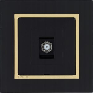Timex-Elektro Magic Czarny Złoty Gniazdo Antenowe Typu F