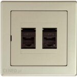 Timex Gniazdo komputerowe p/t 2x8pin zacisk krone LSA+ KATEGORIA 6 z ramką piasek (GTP22JW6PI)