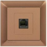 Timex Gniazdo komputerowe p/t 8pin zacisk krone LSA+ z ramką miedź (GT12PRMI)