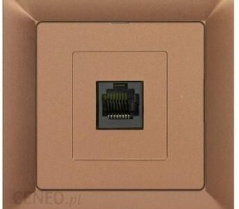 Timex Gniazdo komputerowe p/t 8pin zacisk krone LSA+ z ramką miedź (GT12PRMI)