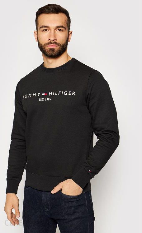 Tommy Hilfiger Bluza Logo MW0MW11596 Czarny Regular Fit
