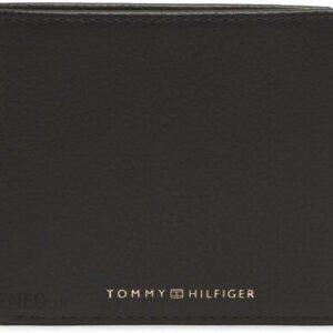 Tommy Hilfiger Duży Portfel Męski Th Premium Cc Flap And Coin AM0AM10608 Czarny