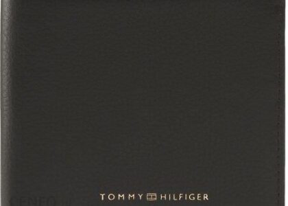 Tommy Hilfiger Duży Portfel Męski Th Premium Cc Flap And Coin AM0AM10608 Czarny