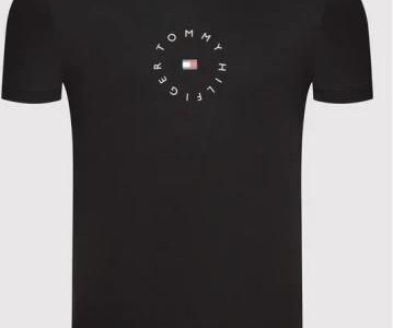 TOMMY HILFIGER KOSZULKA T-SHIRT ROUNDALL GRAPHIC TEE CZARNA