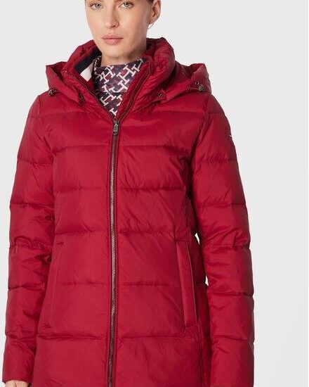 Tommy Hilfiger Kurtka puchowa Global WW0WW37455 Bordowy Regular Fit