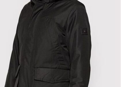 Tommy Hilfiger Parka Rockie Non Fur Down MW0MW21016 Czarny Regular Fit