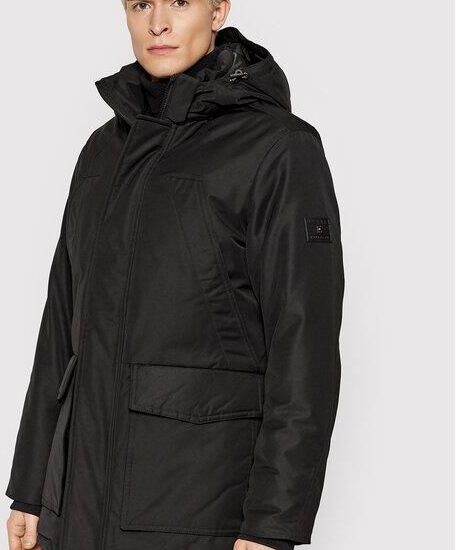 Tommy Hilfiger Parka Rockie Non Fur Down MW0MW21016 Czarny Regular Fit