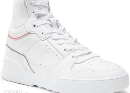 Tommy Hilfiger Sneakersy High Cut Basket Sneaker FW0FW06522 Biały