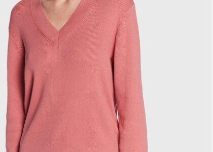 Tommy Hilfiger Sweter Soft Rib WW0WW34894 Różowy Regular Fit