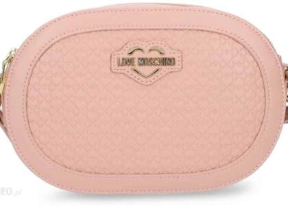 Torebka na pasku Love Moschino 19 Różowe torebki JC4357PP0FKF0