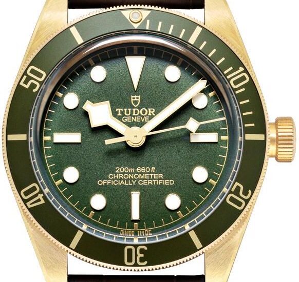 Tudor Heritage Black Bay Automatic Green Dial 18kt Yellow Gold 79018V0001