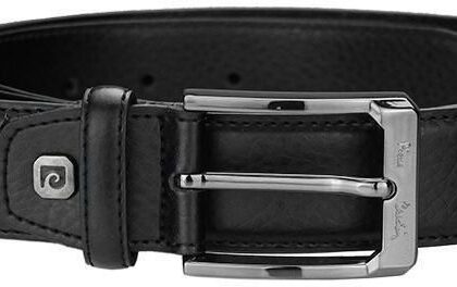 Uniwersalny czarny męski Pasek Pierre Cardin 5011 ROB01 BLACK