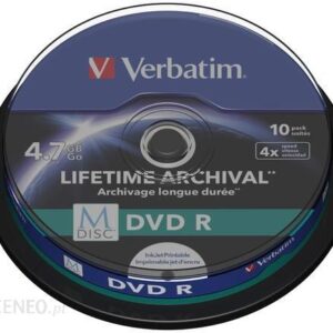 Verbatim M-Disc DVD-R 4.7GB 10 Szt. (43824)