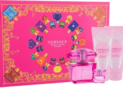 Versace Bright Crystal Absolu Woda Perfumowana 90Ml + Woda Perfumowana 5Ml + Balsam Do Ciała 100Ml + Żel Pod Prysznic 100Ml