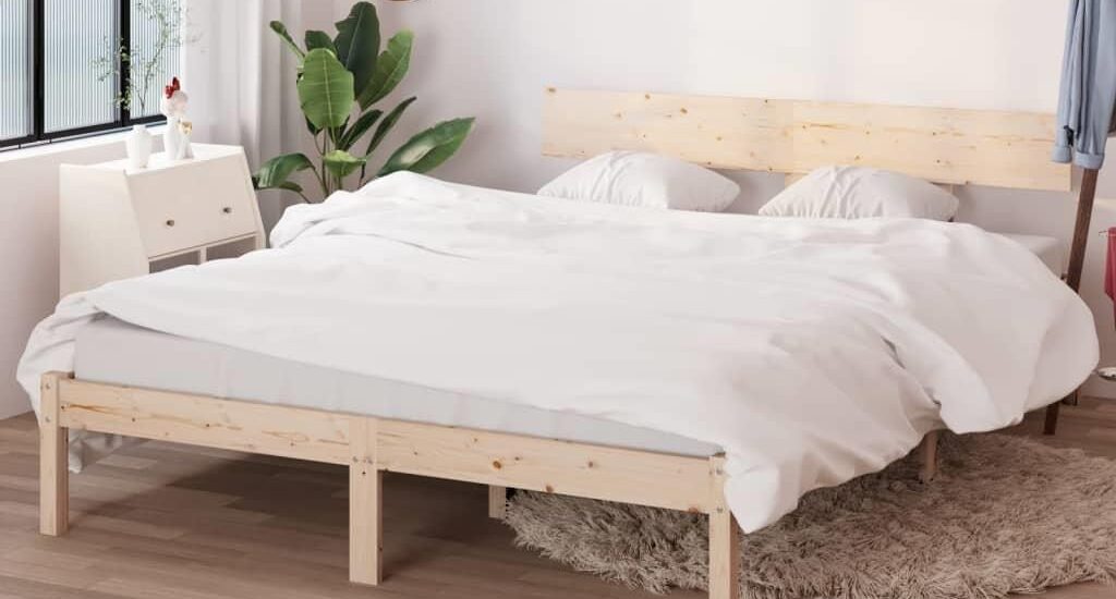 Vidaxl Rama Łóżka Lite Drewno Sosnowe 160X200Cm 810157