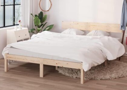 Vidaxl Rama Łóżka Lite Drewno Sosnowe 160X200Cm 810157
