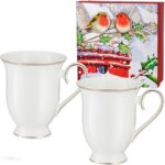 Villa Italia Zestaw 2 Kubków Porcelanowych 340Ml Eveline W Pudełku Ozdobnym (Zp078)