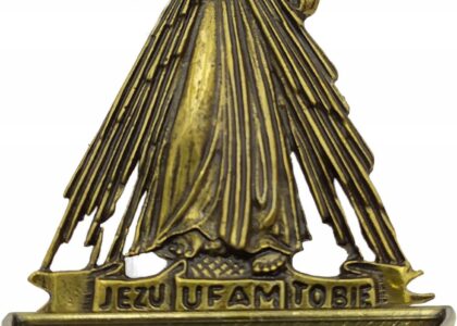 Vinci Kropielnica Metalowa Wisząca Jezu Ufam Tobie