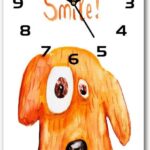 Wallmuralia.Pl Nowoczesny Zegar Ścienny Pies 30X60Cm (Plzsp30X60Cf80847931)