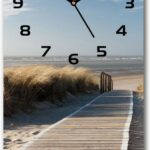 Wallmuralia.Pl Zegar Ścienny Cichy Ścieżka Na Plażę 30X60Cm (Plzsp30X60Cf31531037)