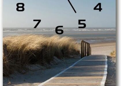 Wallmuralia.Pl Zegar Ścienny Cichy Ścieżka Na Plażę 30X60Cm (Plzsp30X60Cf31531037)