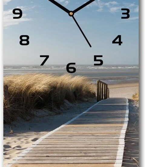 Wallmuralia.Pl Zegar Ścienny Cichy Ścieżka Na Plażę 30X60Cm (Plzsp30X60Cf31531037)