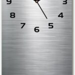 Wallmuralia.Pl Zegar Szklany Ścienny Metalowe Tło 30X60Cm (Plzsp30X60Cf60987278)