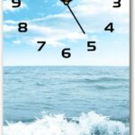 Wallmuralia.Pl Zegar Szklany Ścienny Plaża I Morze 30X60Cm (Plzsp30X60Cf82558559)