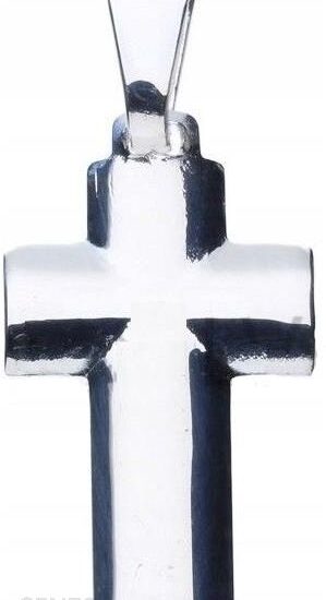 Wisiorek Srebrny Krzyż Krzyżyk Komunia Grawer
