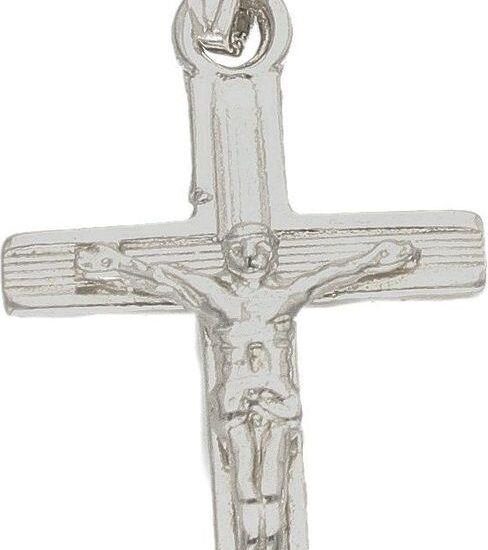 Zawieszka srebrny krzyżyk z wizerunkiem Jezusa DIA-ZAW-6650-925