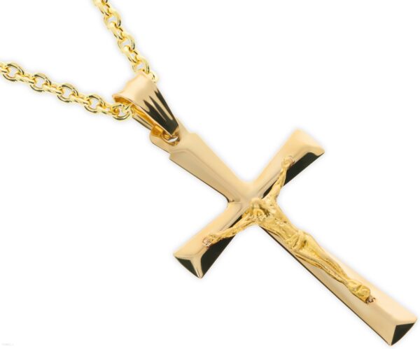 Złoty krzyżyk z wizerunkiem Jezusa Próby 585 gr. 1.26