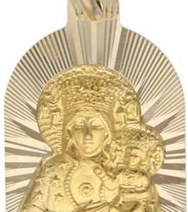 Złoty medalik 585 Chrzest Komunia Maryja 1