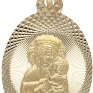 Złoty medalik 585 Komunia Chrzest Matka Boska 0