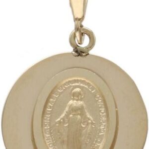 Złoty medalik 585 Matka Boska Cudowna Komunia 1